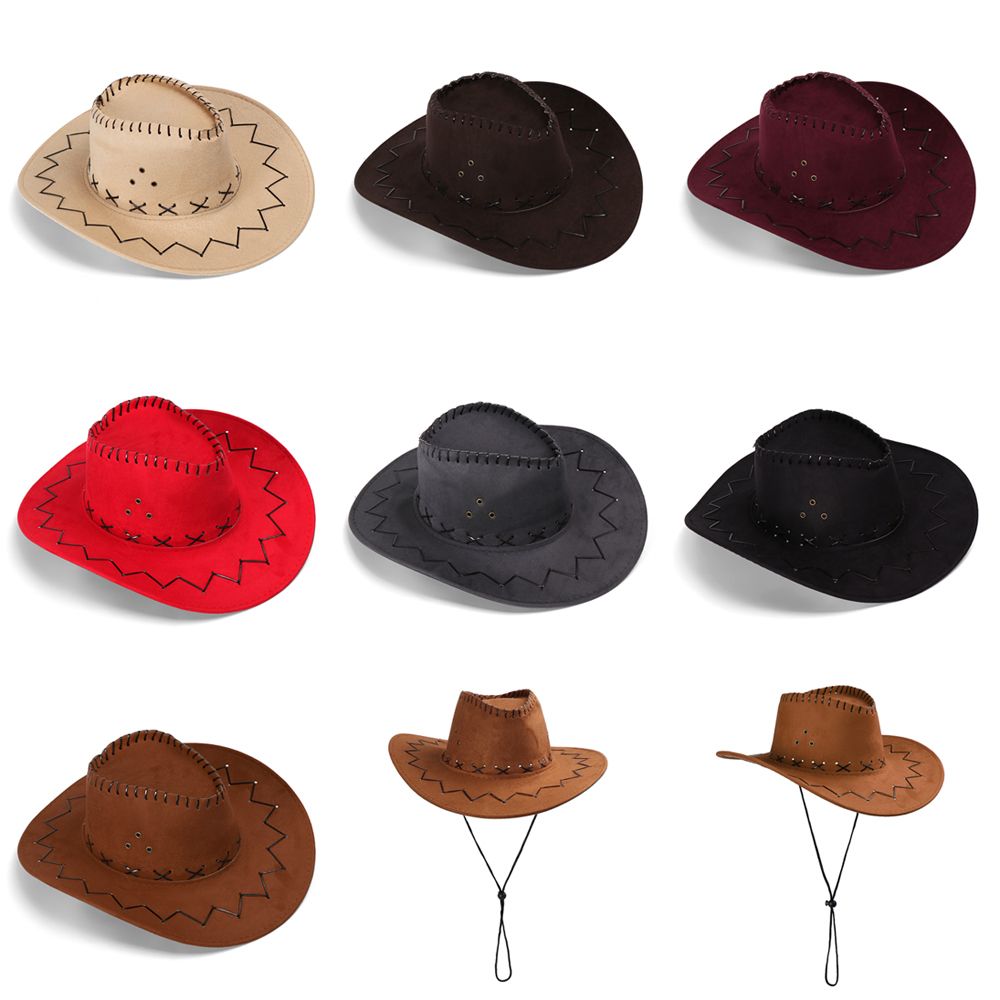 Women'S Fashion Wild West - หมวกคาวบอยยูนิเซ็กส์หมวกคาวบอยแฟชั่นสำหรับผู้หญิงและผู้ชายหมวกสตรีชุดเดรสแฟนซีแบบตะวันตกขายดีหมวกตะวันตก