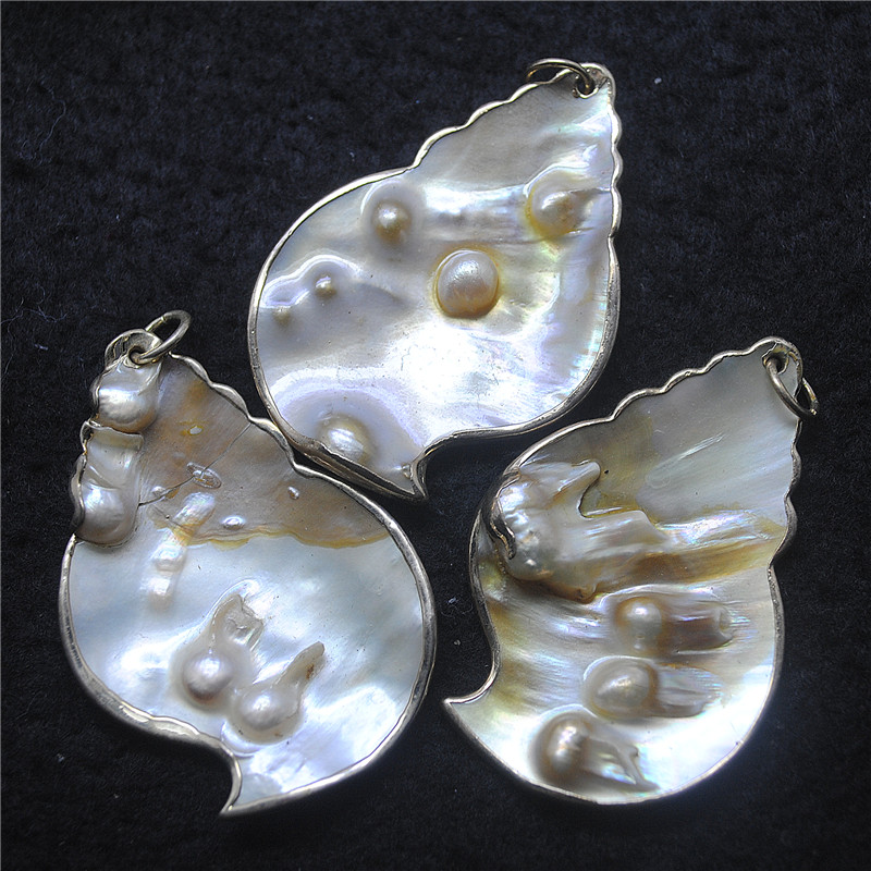 Women Fashion Nz - 3PCS ธรรมชาติ Shell จี้ Mother Of