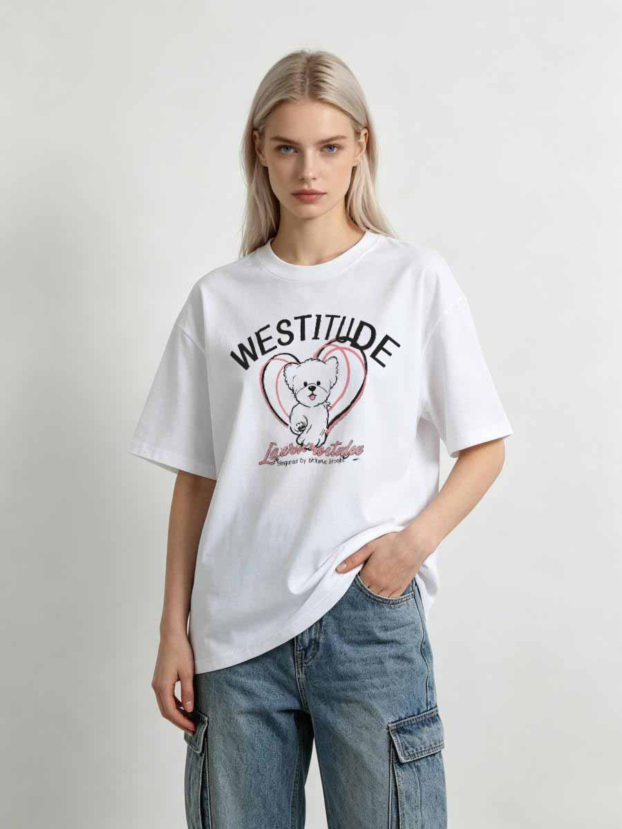 Women'S Fashion Market Size - เสื้อยืดสำหรับเด็กผู้หญิง ทริปช้อปปิ้ง ผ้าฝ้าย ร้านค้าปลีก ดีไซน์แขนสั้น แฟชั่นลำลอง