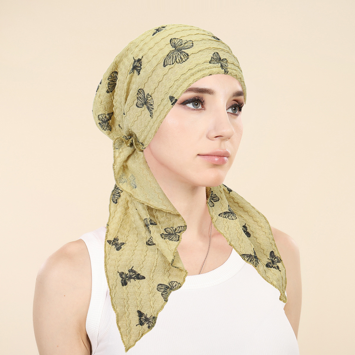 Women'S Fashion Headbands - หมวกฮิญาบสำหรับผู้หญิงมุสลิม ผ้าคลุมศีรษะแบบนุ่ม ยืดหยุ่นได้ ผ้าพันหัวแบบยาว ผ้าโพกหัว ผ้าพันคอแบบยืดได้