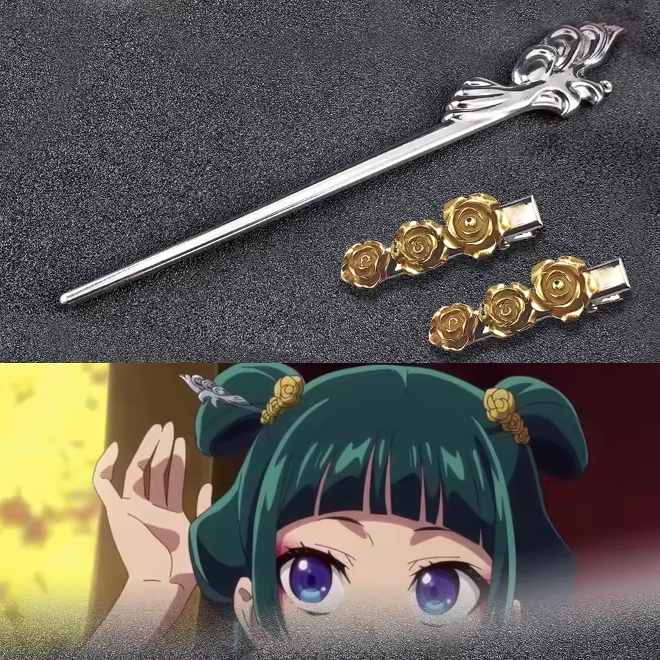 Women Fashion Hub - Apothecary ไดอารี่โลหะผสม Hairpins อะนิเมะคอสเพลย์สไตล์อุปกรณ์เสริมผม Props Headwear