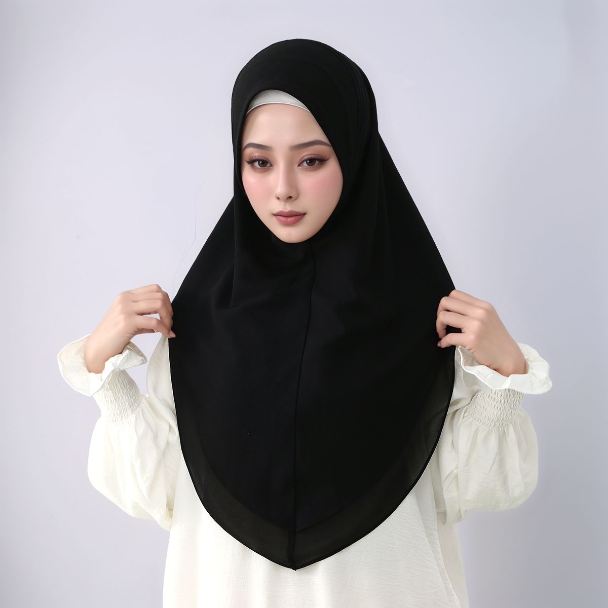 ผ้าคลุมศีรษะสำเร็จรูปแบบสองชั้ - Women'S Fashion Headbands บทวิจารณ์และราคา