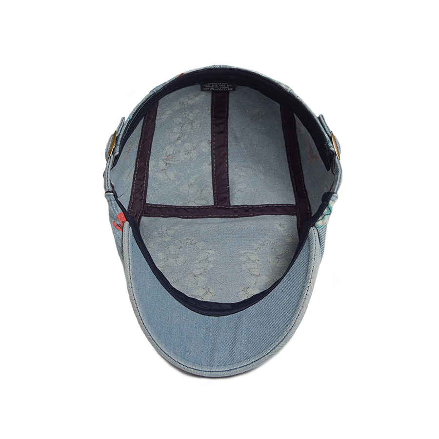 ใหม่ Vintage พิมพ์ Denim Beret - Women Fashion Nz บทวิจารณ์และราคา