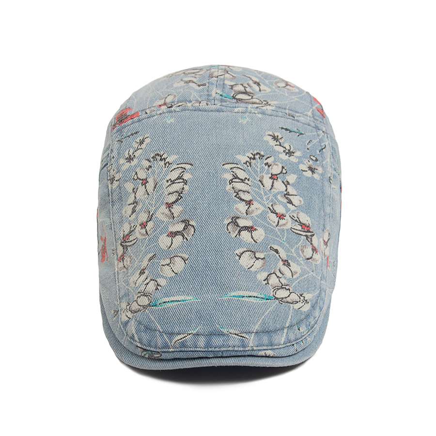 ใหม่ Vintage พิมพ์ Denim Beret - Women Fashion Nz บทวิจารณ์และราคา