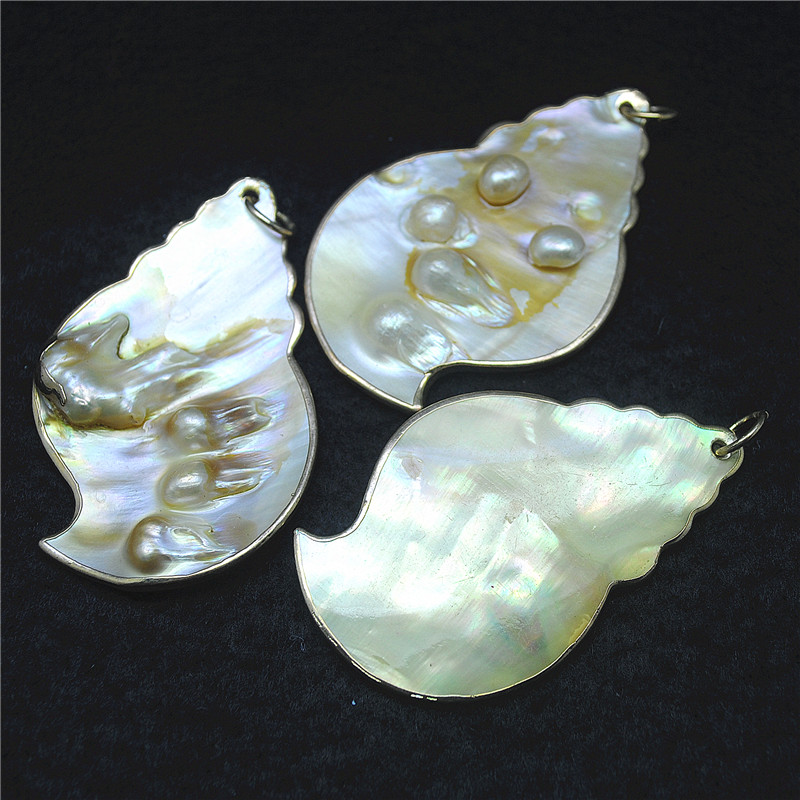 3PCS ธรรมชาติ Shell จี้ Mother - Women Fashion Nz บทวิจารณ์และราคา