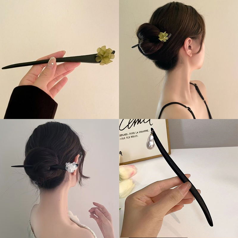 วินเทจสไตล์จีนไม้ดอกไม้ผม Stic - Women Fashion Hub บทวิจารณ์และราคา