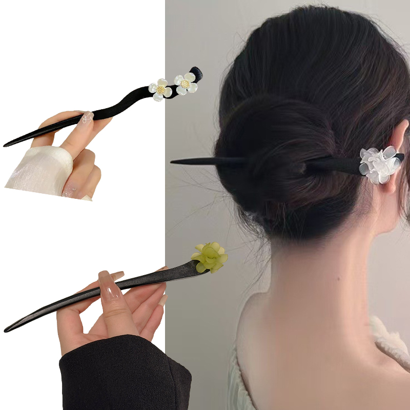 วินเทจสไตล์จีนไม้ดอกไม้ผม Stic - Women Fashion Hub บทวิจารณ์และราคา