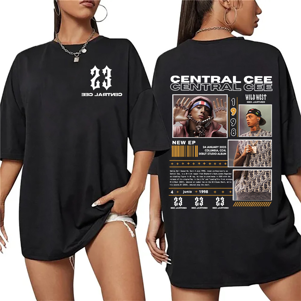 Rapper Central Cee Wild West T - Women'S Fashion Wild West บทวิจารณ์และราคา