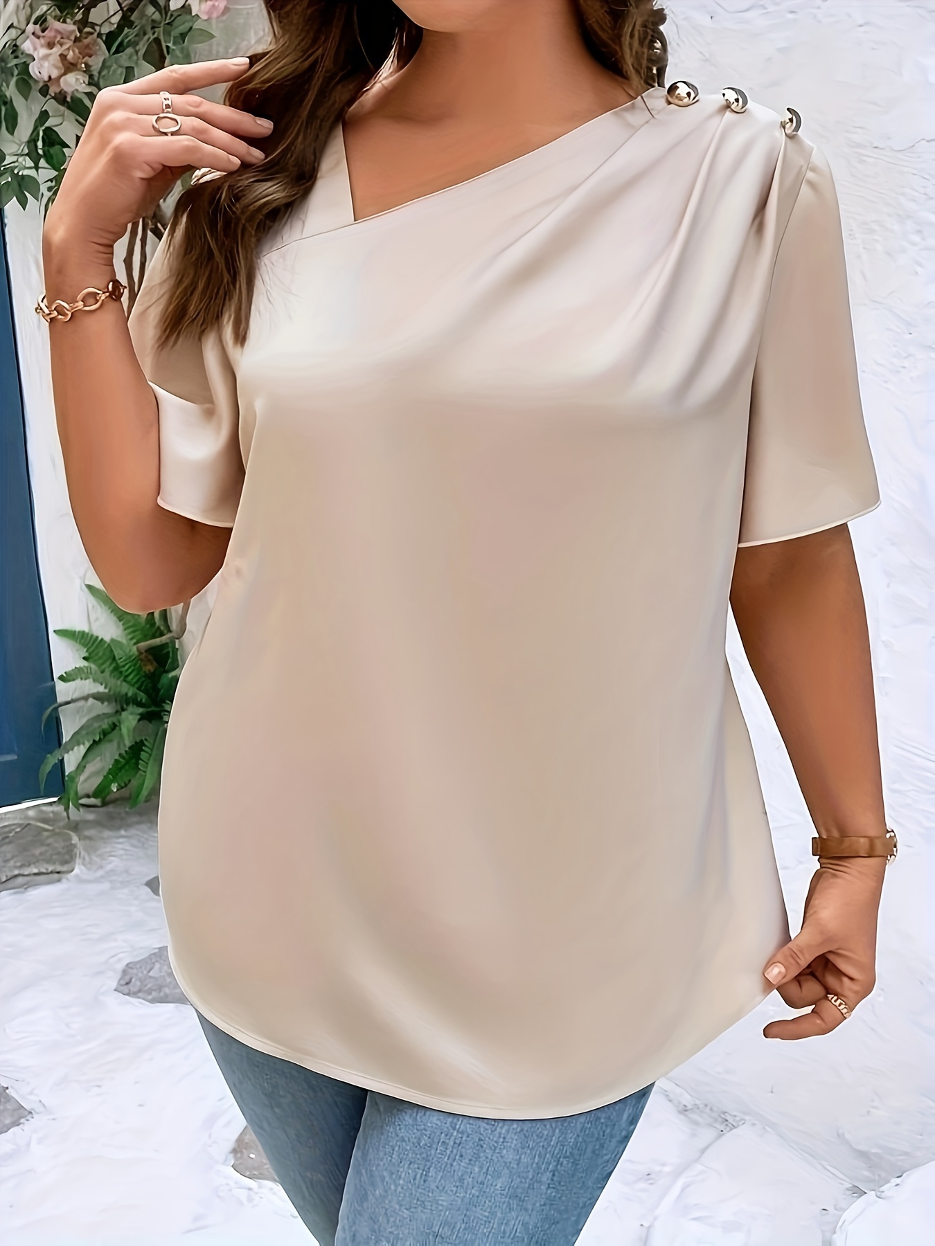 Plus SizeTemperament เสื้อลําล - Women'S Fashion Essentials บทวิจารณ์และราคา